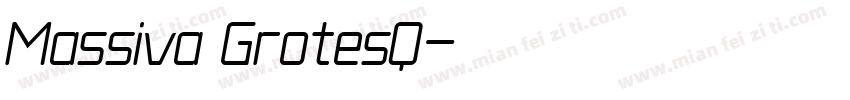 Massiva GrotesQ字体转换